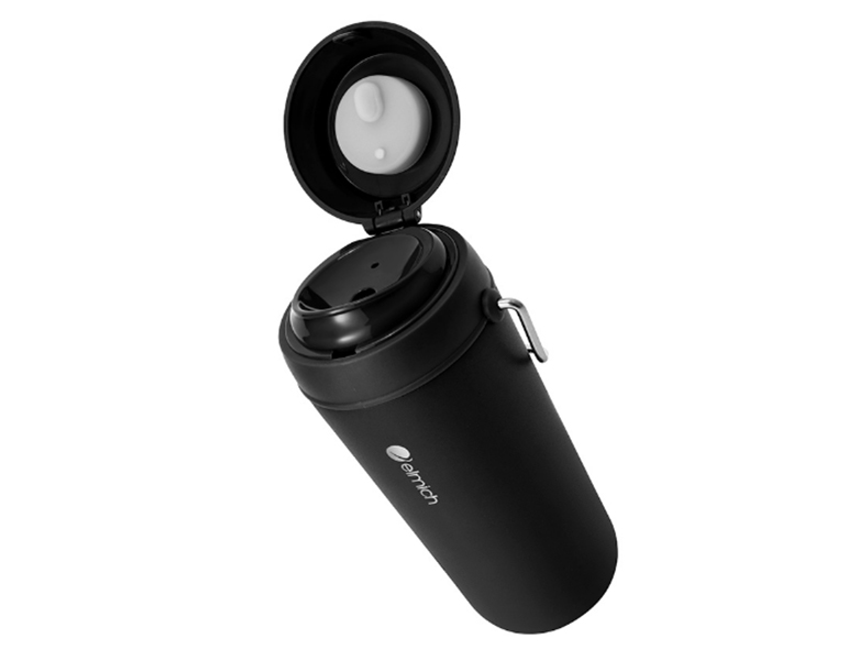 Cốc giữ nhiệt Elmich inox 316 450ml EL8308BK - Sử dụng dễ dàng chỉ bằng một tay