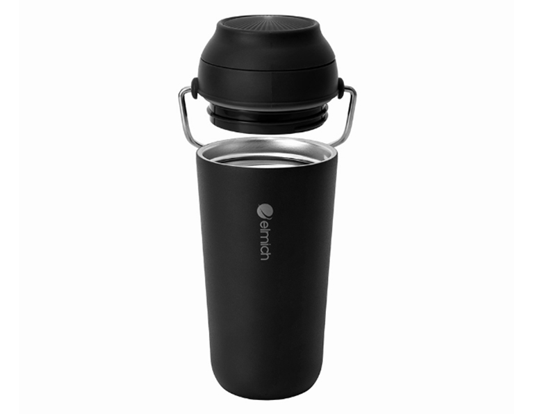 Cốc giữ nhiệt Elmich inox 316 450ml EL8308BK - Miệng cốc rộng, dễ dàng thêm đá và vệ sinh