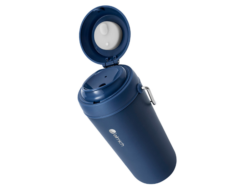 Cốc giữ nhiệt Elmich inox 316 450ml EL8308NB - Sử dụng dễ dàng chỉ bằng một tay