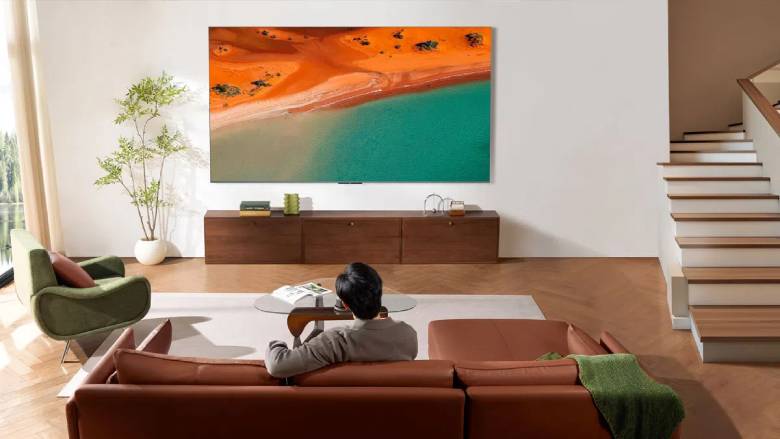 Google Tivi TCL QD-Mini LED 4K 75 inch 75C8K - Thiết kế thanh lịch với màn hình 75 inch, độ phân giải 4K