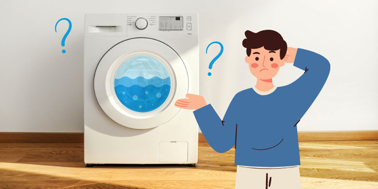 Tắt máy giặt mà nước vẫn chảy do van cấp nước bị kẹt hoặc hư