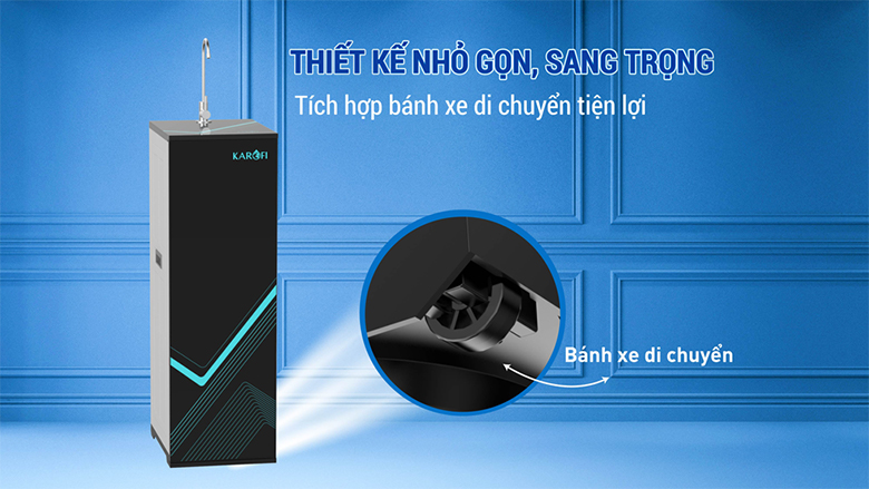 Máy lọc nước RO Karofi KAQ-L06 11 lõi - Thiết kế nhỏ gọn, sang trọng
