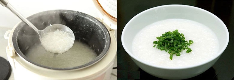 Nấu cháo trắng bằng nồi cơm điện đơn giản không bị trào