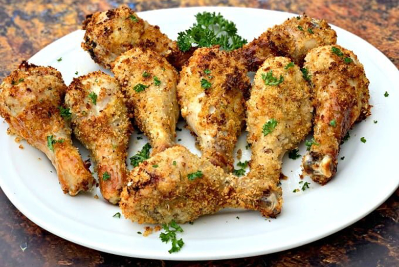 Cách nướng gà bằng nồi chiên không dầu lock&lock hoàn thành