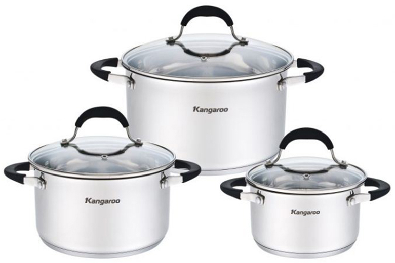 Nồi dùng cho bếp từ inox 5 đáy Kangaroo KG3CS3
