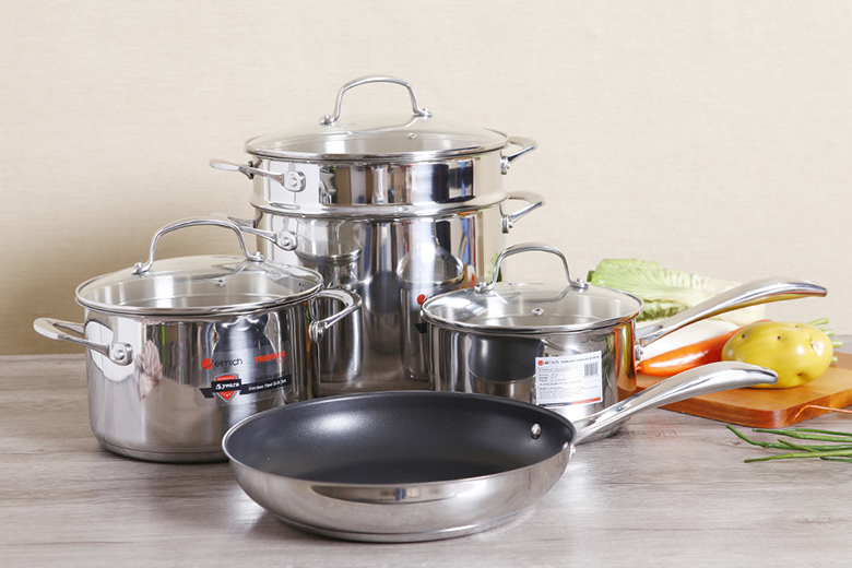 Bộ nồi chảo inox 304 Elmich Premium EL3134