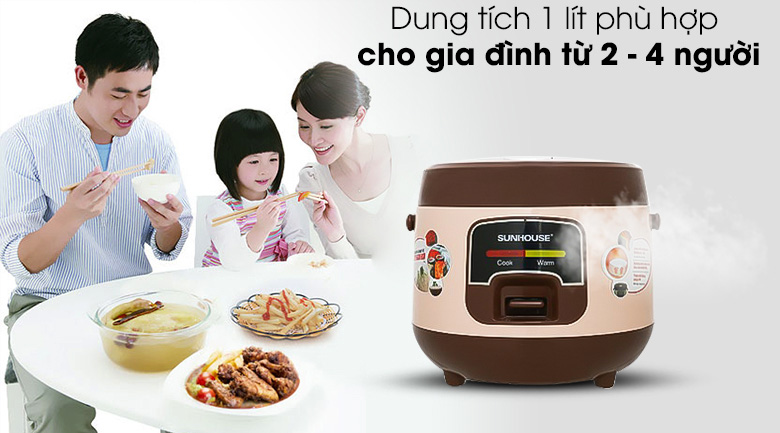 Nồi cơm điện loại nào tốt nên lựa chọn theo dung tích