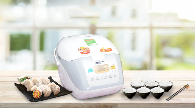 Nồi cơm điện Sharp 1.8L KS-COM18V(W)