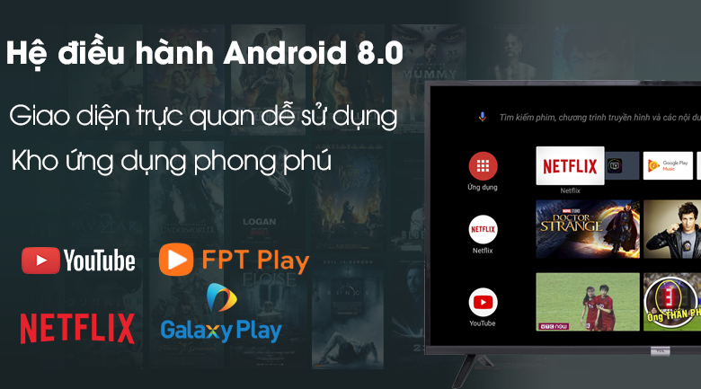 Hệ điều hành Android - Android Tivi TCL 40 inch L40S6500