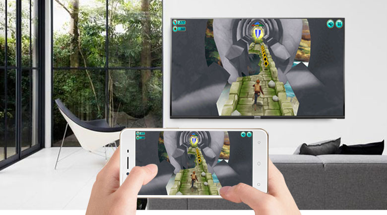 Chiếu màn hình điện thoại lên tivi - Android Tivi TCL 40 inch L40S6500