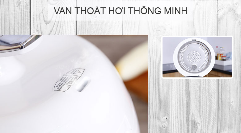 Van thoát hơi-Nồi cơm điện Sharp 0.72 lít KS-A80V-WH
