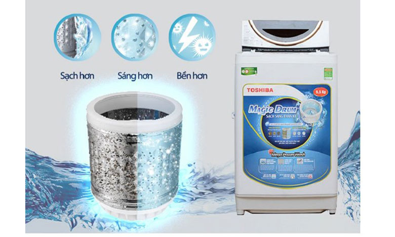 Chế độ vệ sinh lồng máy máy giặt Toshiba tự động