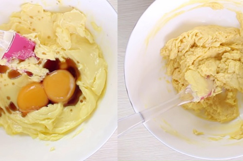 Cách trộn bột làm bánh quy bằng nồi chiên không dầu vị bơ