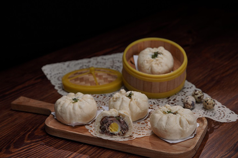 Thành phẩm cuối cùng khi cho ra lò hấp bánh bao bằng nồi cơm điện