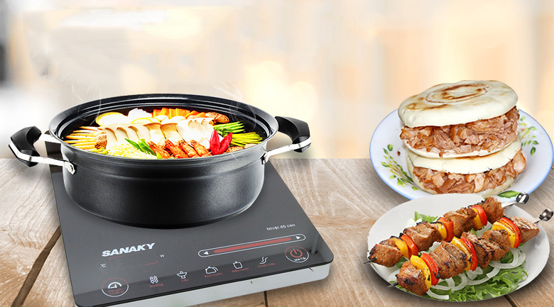 Cách sử dụng bếp hồng ngoại cần đặt nồi đúng trung tâm bếp nấu