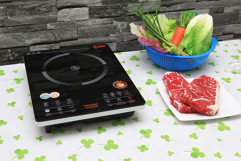 Cách sử dụng bếp hồng ngoại lúc đầu đèn sáng, chuông kêu