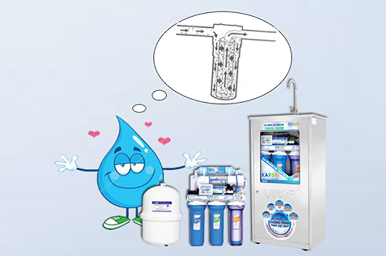 Ưu điểm của máy lọc nước nóng lạnh Karofi: Cho nguồn nước tinh khiết
