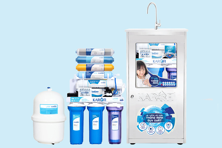 Ưu điểm của máy lọc nước nóng lạnh Karofi: Linh kiện chất lượng