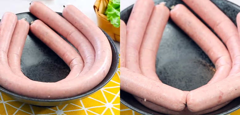 Sau khi hoàn thành cách thực hiện làm xúc xích