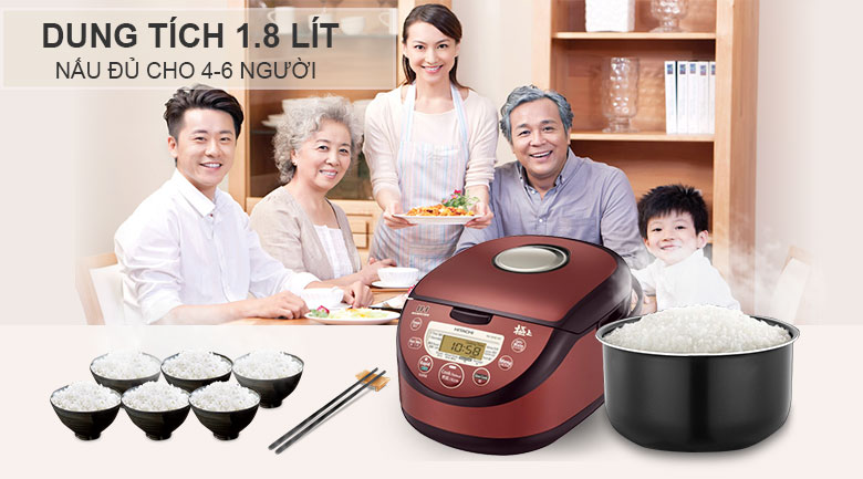 Nồi cơm điện cao tần Hitachi 1.8L RZ-GHE18
