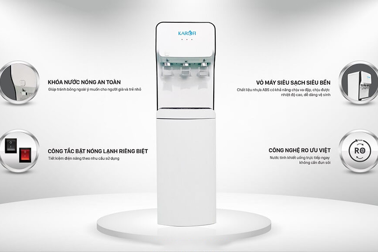 Máy lọc nước nóng lạnh Karofi HC18-RO
