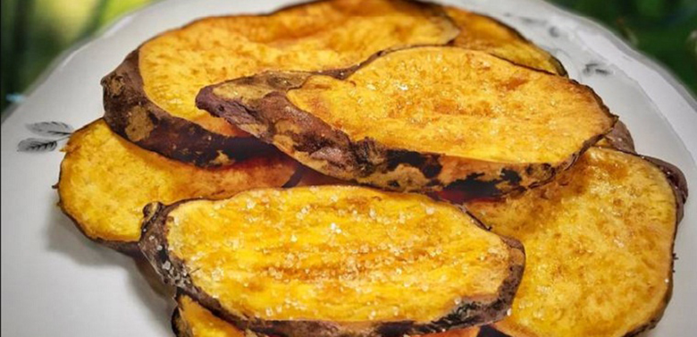 Thành phẩm khoai lang nướng bơ - Món ngon với lò nướng