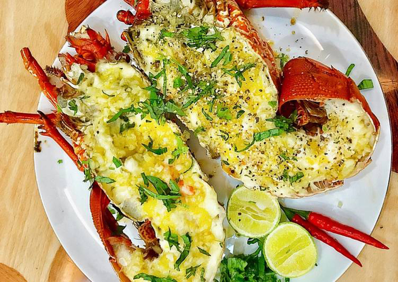 Thành phẩm khi bạn làm được tôm hùm nướng phô mai