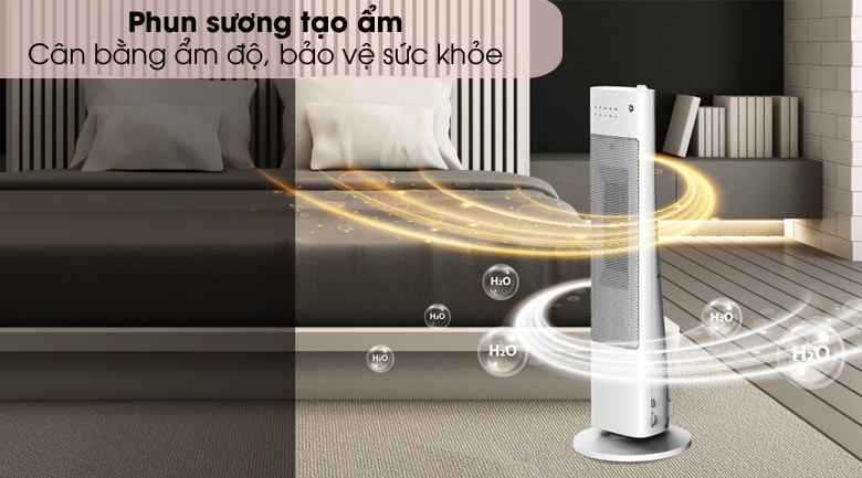Máy sưởi Korihome EHK-368 phun sương tạo ẩm