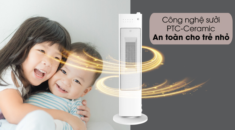 Máy sưởi Korihome EHK-368 công nghệ sưởi PTC-Ceramic