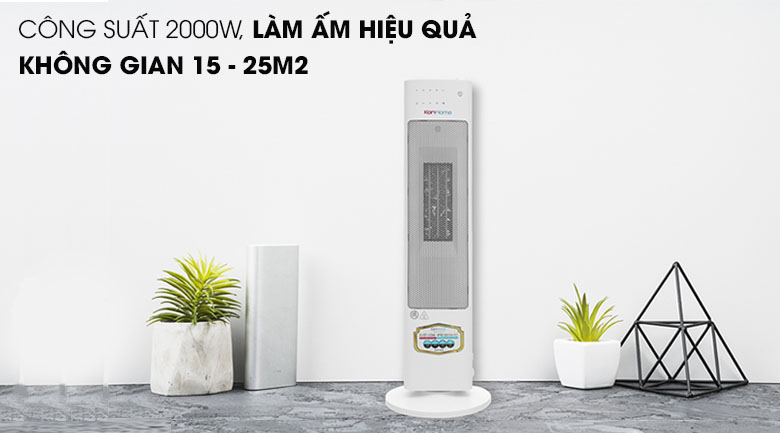 Máy sưởi Korihome EHK-368 công suất 2000w
