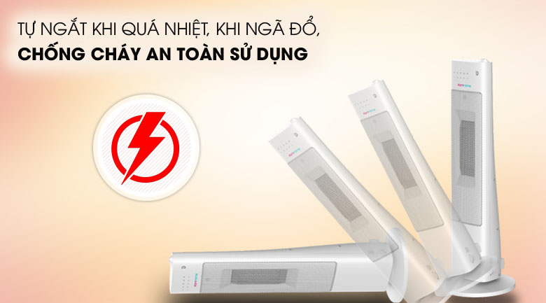 Máy sưởi Korihome EHK-368 nhiều tiện ích an toàn