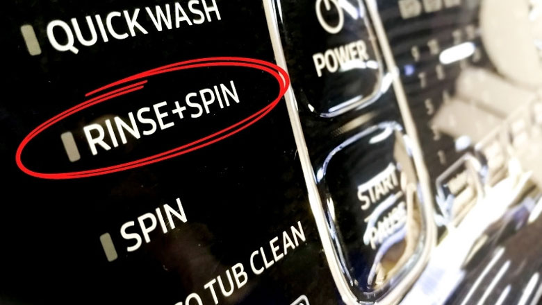 Rinse trong máy giặt là gì - Xả sạch + vắt khô