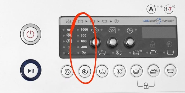 Chế độ Spin trong máy giặt - Khi nào nên sử dụng