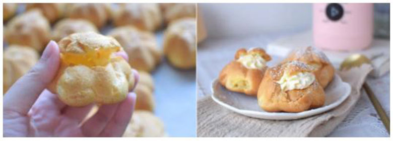 Cách làm bánh su kem bằng lò nướng trang trí và thưởng thức