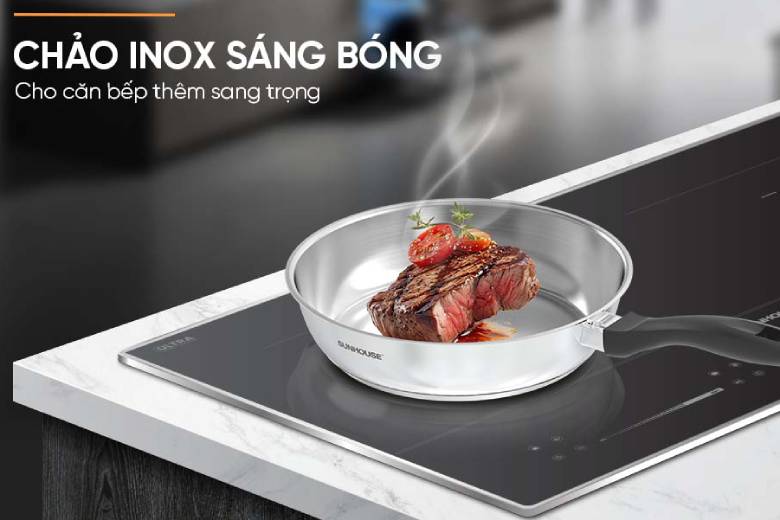  Chảo inox Impact Sunhouse ECO IN26M3 - Thiết kế tinh tế, sang trọng cho căn bếp hiện đại