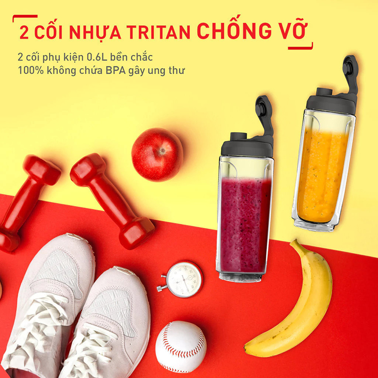 Máy xay sinh tố Tefal Mix & Move BL15FD30 chất liệu cao cấp