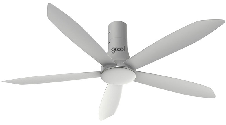 Quạt trần cao cấp - Quạt trần GCOOL Copter 05 PLUS R màu ghi bạc