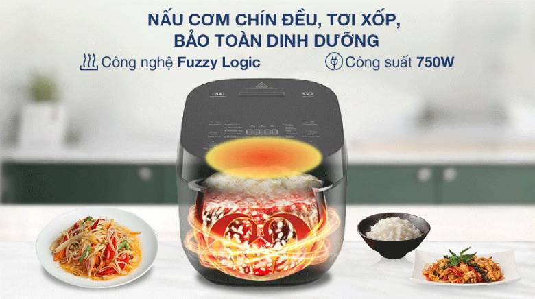  Nồi cơm điện tử Tefal 1.8 lít RK776B68 - Công nghệ Fuzzy Logic giữ trọn dinh dưỡng