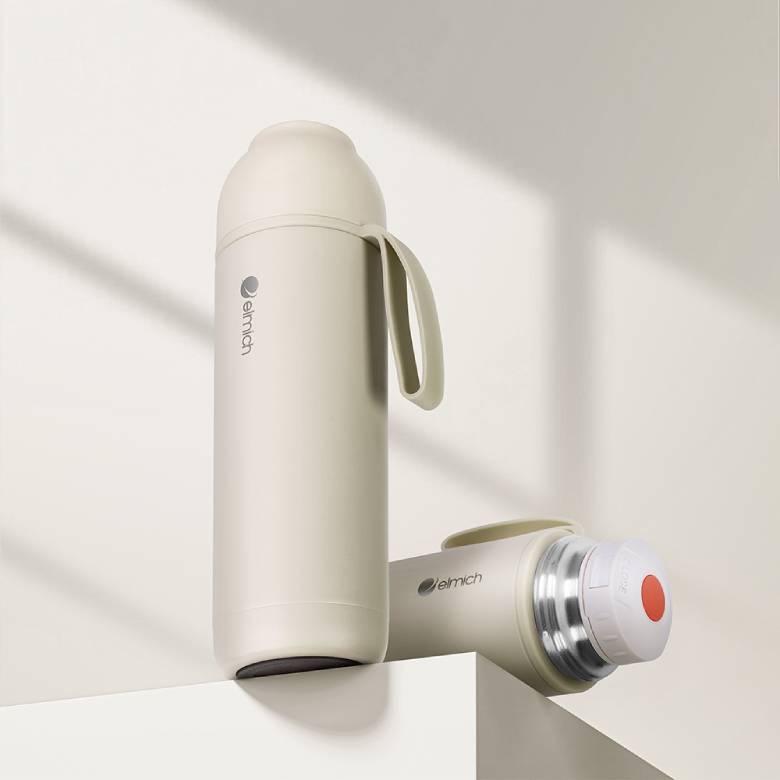  Bình giữ nhiệt inox 500 ml Elmich EL8306WH màu trắng - Cầm nắm dễ dàng