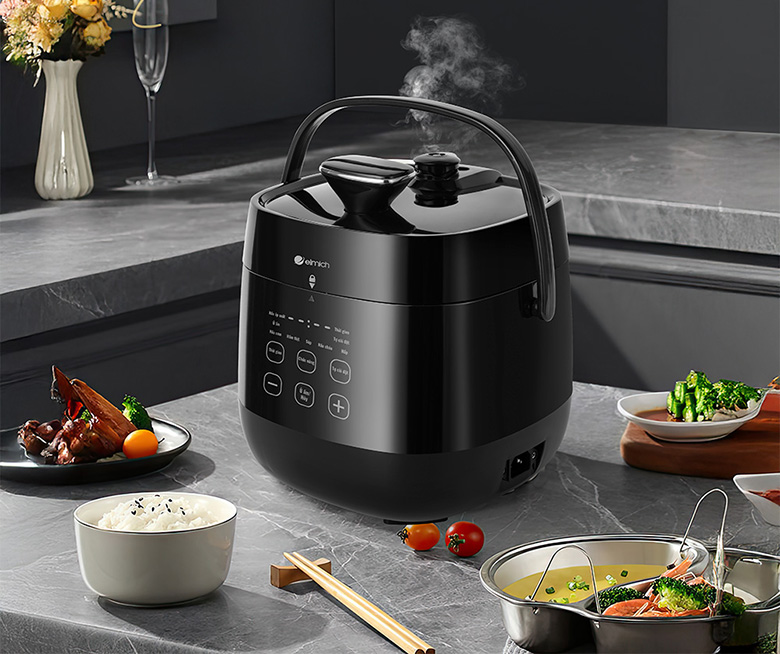 Nồi áp suất điện cao cấp - Nồi áp suất điện đa năng Elmich PCE9151 dung tích 3L