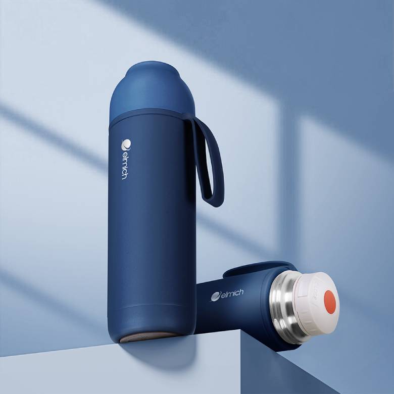  Bình giữ nhiệt inox 500 ml Elmich EL8306NB màu xanh navy - Thiết kế đa sắc màu cho mọi phong cách
