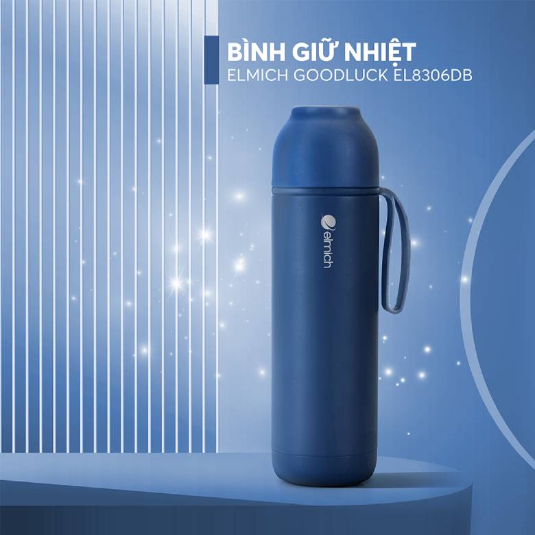  Bình giữ nhiệt inox 500 ml Elmich EL8306NB màu xanh navy