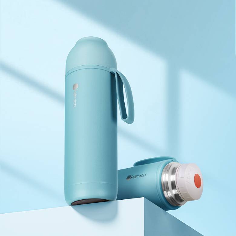  Bình giữ nhiệt inox 500 ml Elmich EL8306AB màu xanh ngọc - Thiết kế đa sắc màu cho mọi phong cách