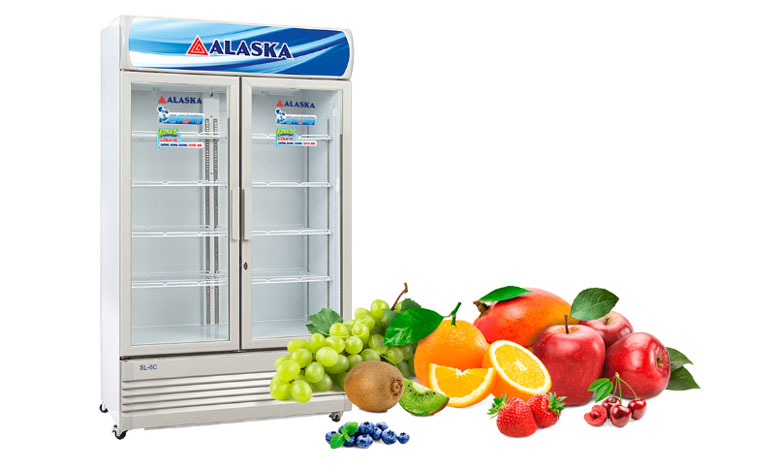 Tủ mát 2 cánh Alaska 800 lít SL-8C