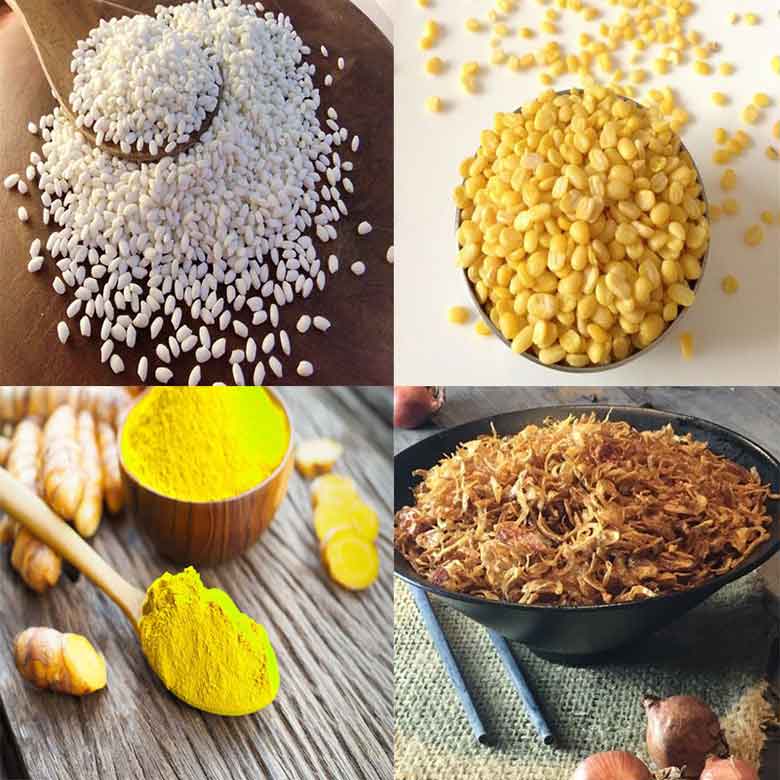 Nấu xôi xéo bằng nồi cơm điện cần nhưng nguyên liệu nào?