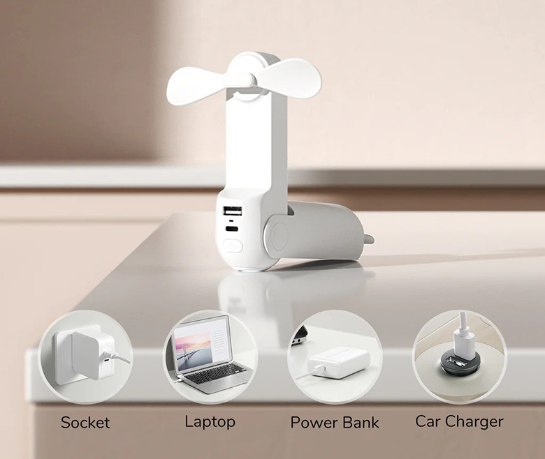 Quạt cầm tay mini Jisulife F8-J0954