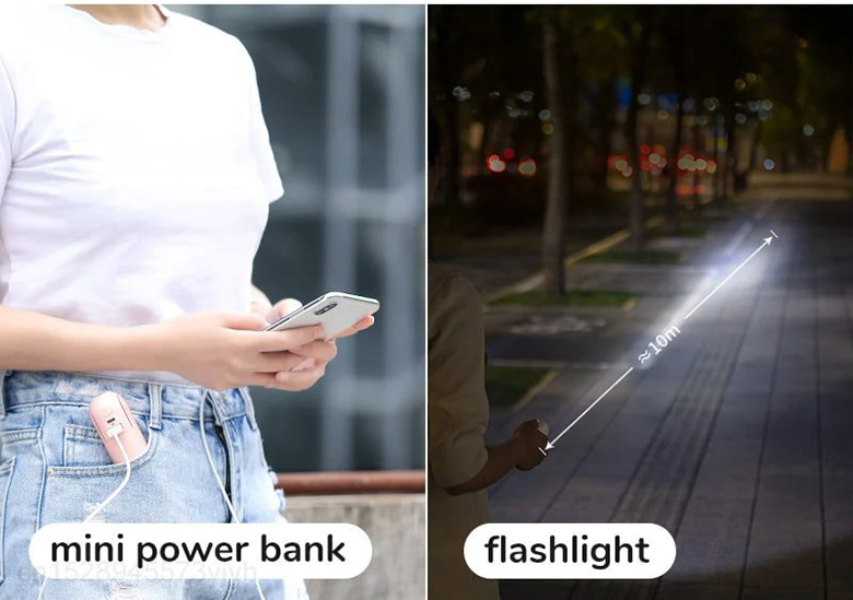 Quạt cầm tay mini Jisulife F8X/F8 Plus J1005 có đèn