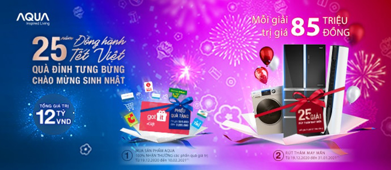 Aqua 25 năm đồng hành cùng Tết Việt