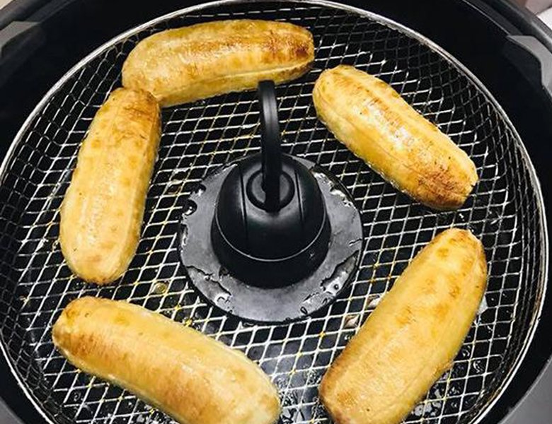 cach lam chuoi say bang noi chien khong dau