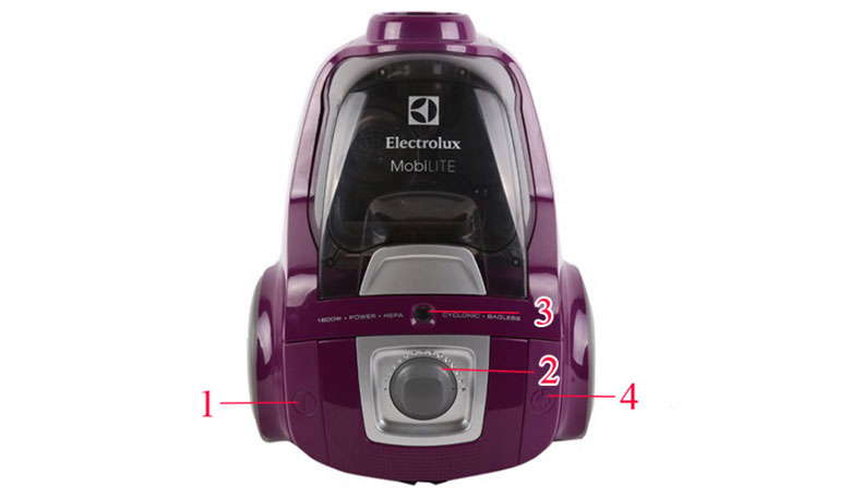 Ý nghĩa bảng điều khiển máy hút bụi Electrolux